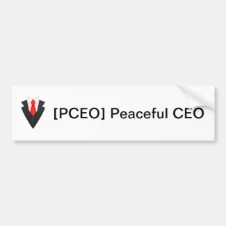 PCEO Logo Bumper sticker