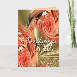 Pch Roses Whirl--customise-any occasion Card