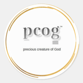 pcog WHISPY GOLD CIRCLES stickers no scripture