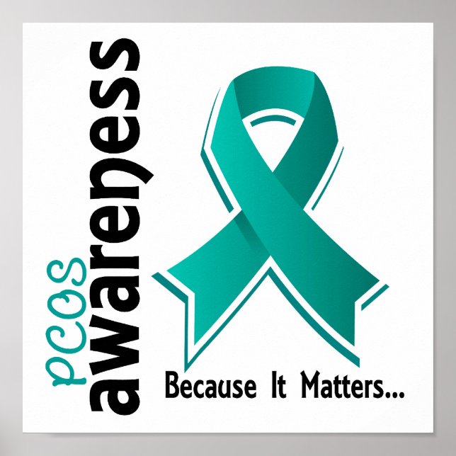 PCOS Awareness 5 Polycystic Ovarian Syndrome Poster (Front)