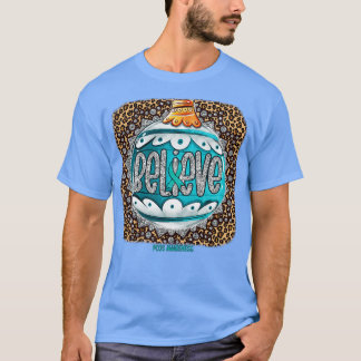 PCOS Awareness Awareness Believe Ornament Leopard  T-Shirt