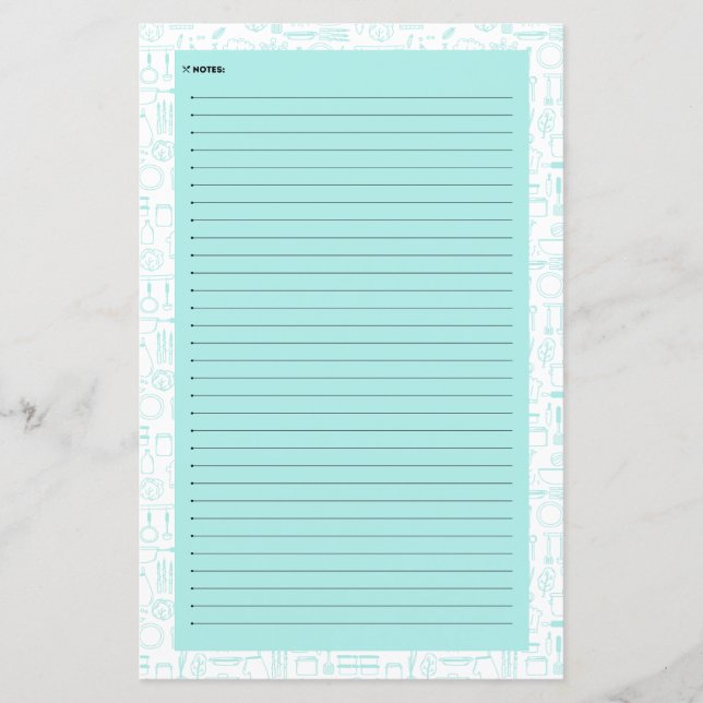 PCOS Friendly Recipe Card Notes  (Front)