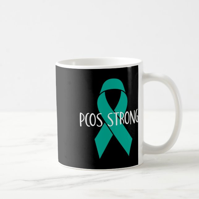 Pcos Gift For Awareness And Support- Pcos Strong Coffee Mug (Right)