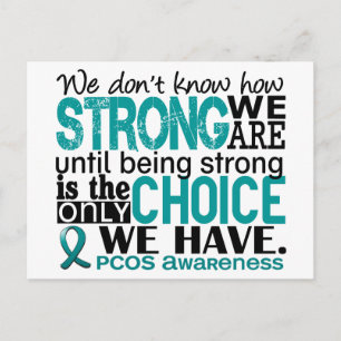 PCOS How Strong We Are Postcard