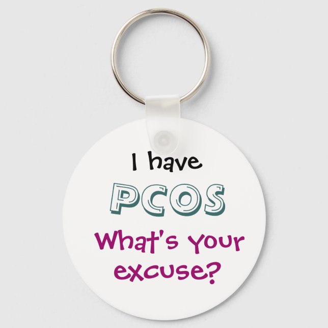 PCOS Keychain (Front)