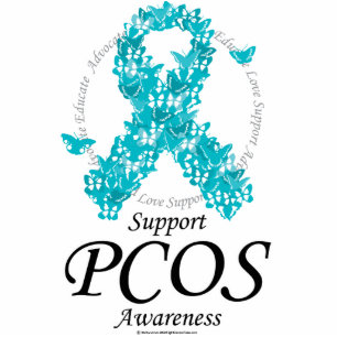 PCOS Ribbon Of Butterflies Standing Photo Sculpture