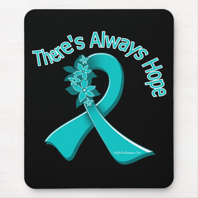 PCOS There's Always Hope Floral Mouse Mat (Front)