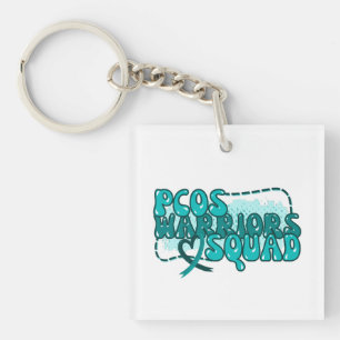 PCOS WARRIORS SQUAD Polycystic Ovary Syndrome  Key Ring