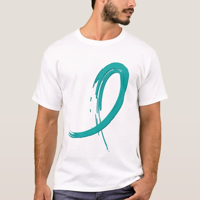 PCOS's Teal Ribbon A4 T-Shirt (Front)