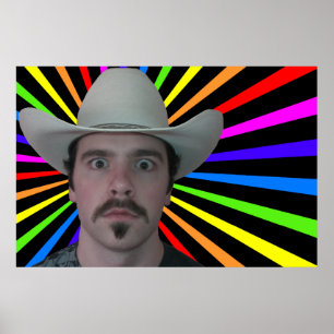 PCowboy Rainbow Poster