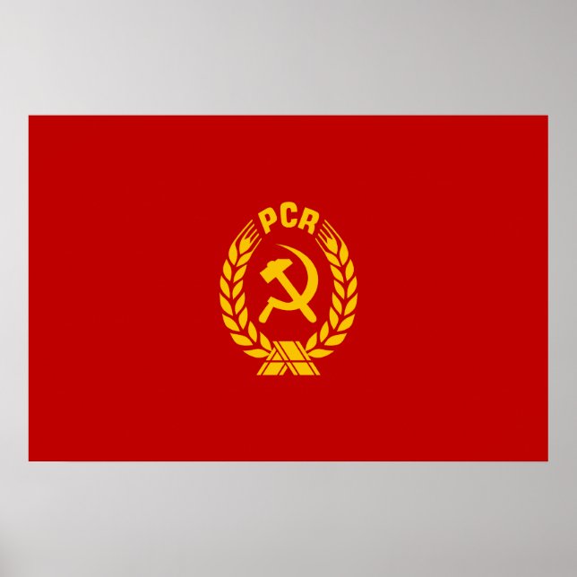 Pcr, Romania flag Poster (Front)