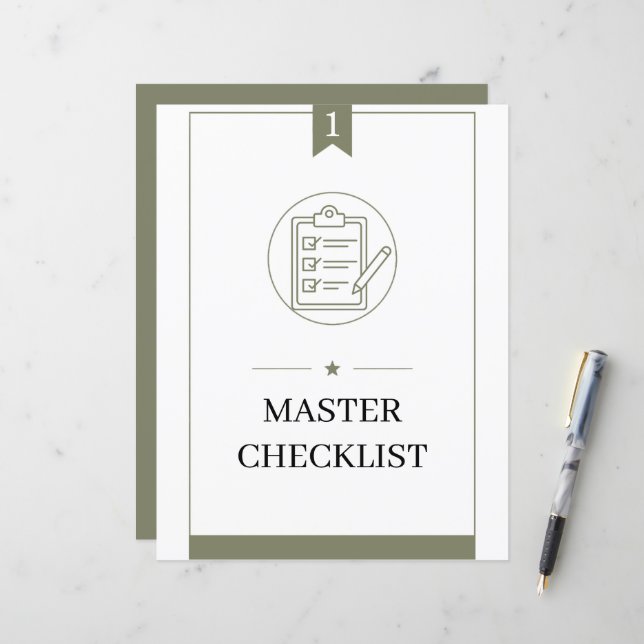 PCS Command Centre Binder Master Checklist Title (Front/Back In Situ)