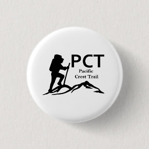PCT - Pacific Crest Trail 3 Cm Round Badge