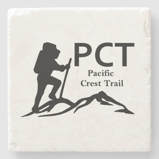 PCT  -  Pacific Crest Trail Stone Coaster (Front)