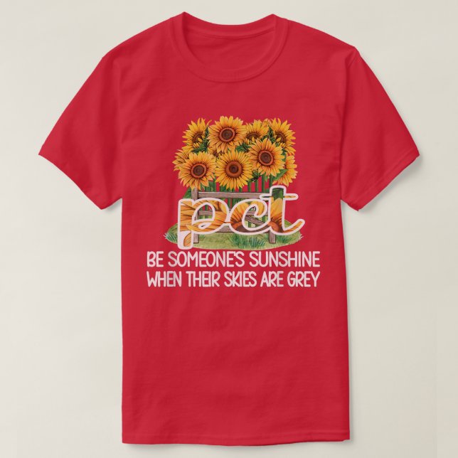 PCT Sunflower Best Patient Care Tech  T-Shirt (Design Front)