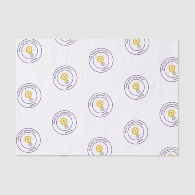 Pcty Values Tissue Paper "Think Next Gen" (Front)