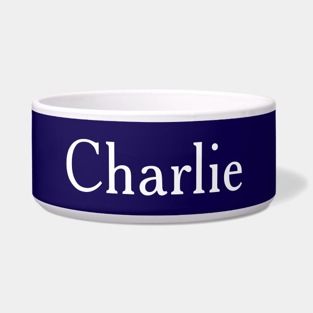 pCustom Personalised Name Photo Dark Blue Pet (Front)