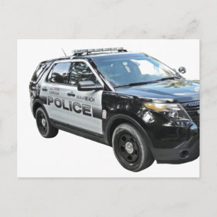 PD Police Law Enforcement Academy Grad Lights CUFF Postcard