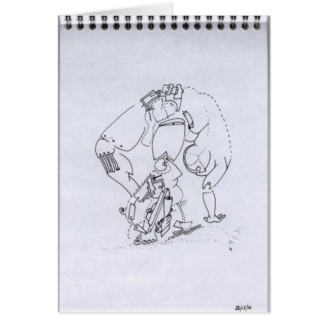 PDD17 Small Weak Drawing Sagging CyberBody Doodles (Front)