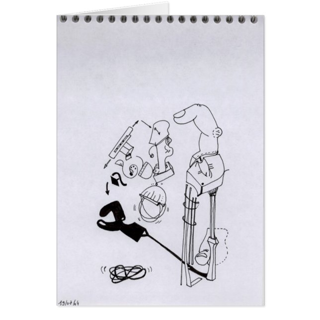 PDD62 S W Drawings Surreal Finger Shadow Doodles (Front)