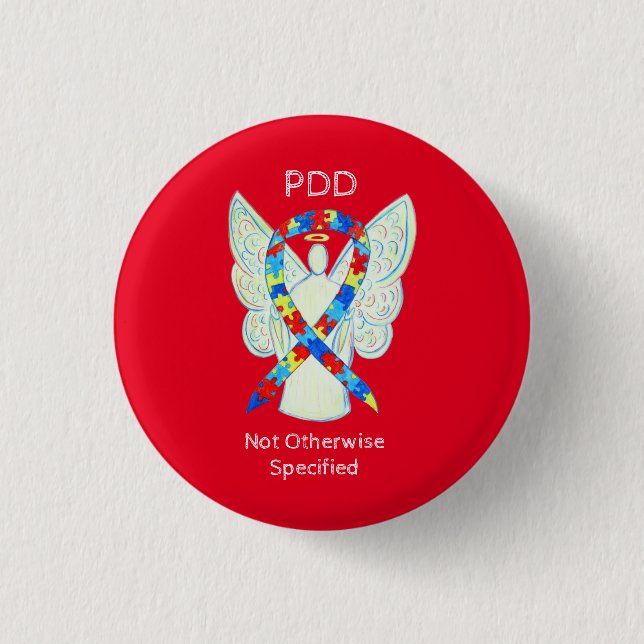 PDD-NOS (Not Otherwise Specified) Angel Ribbon Pin (Front)
