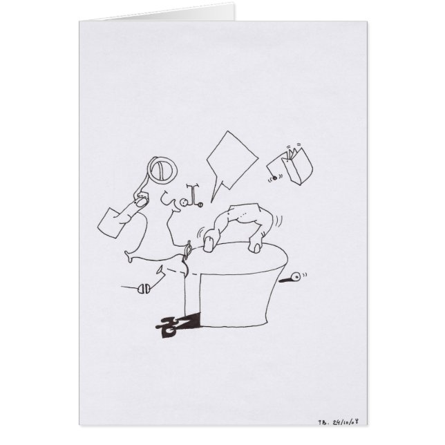 PDD Small Weak Drawings Surreal Dancing Fingers (Front)