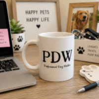 “PDW Professional Dog Walker” Funny Dog Lover Gift