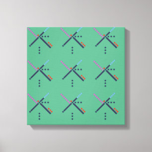 PDX Airport Carpet Canvas Print