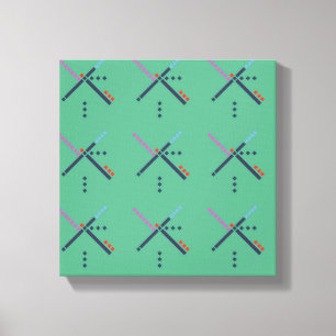 PDX Airport Carpet Canvas Print