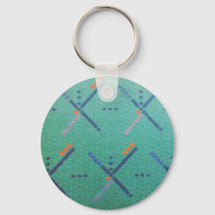 PDX Airport Carpet Key Ring