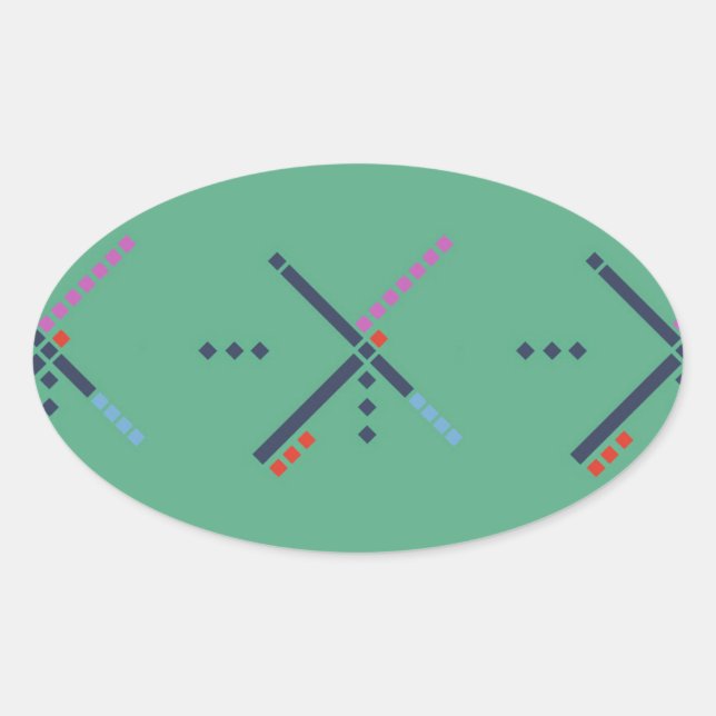 PDX Airport Carpet Oval Sticker (Front)
