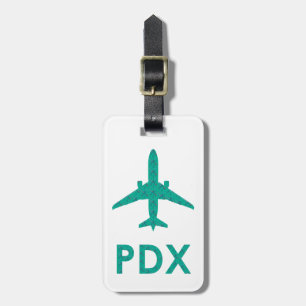 PDX Airport Carpet   PORTLAND Luggage Tag