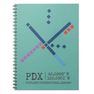 PDX Airport Carpet   PORTLAND Notebook