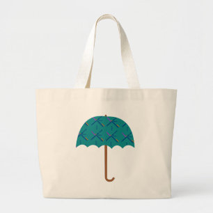 PDX Airport Carpet Umbrella Large Tote Bag