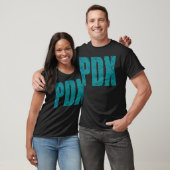 PDX Letters Portland Airport Carpet T-Shirt (Unisex)