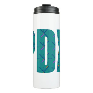 PDX Portland Airport Carpet Text Thermal Tumbler