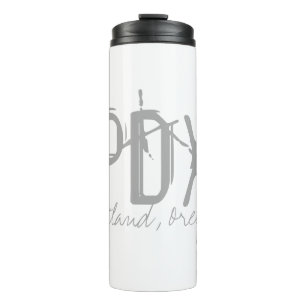 PDX Portland Airport Typography Thermal Tumbler
