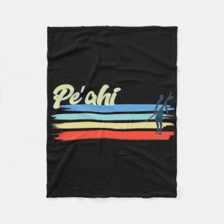 Pe’ahi Surf Beach, Peahi Surfing Guy Fleece Blanket