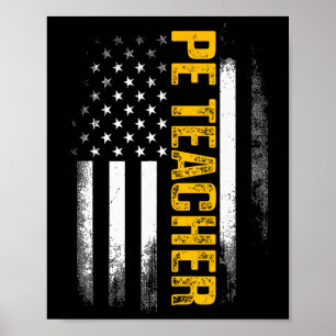 Pe Physical Education Teacher Flag Gifts Men Women Poster