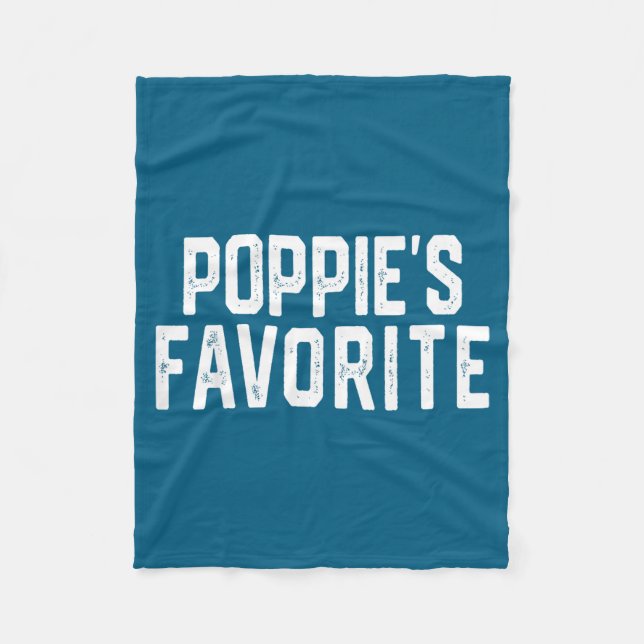 Pe’s Favorite Humor Fathers Day Grandparent Granhi Fleece Blanket (Front)