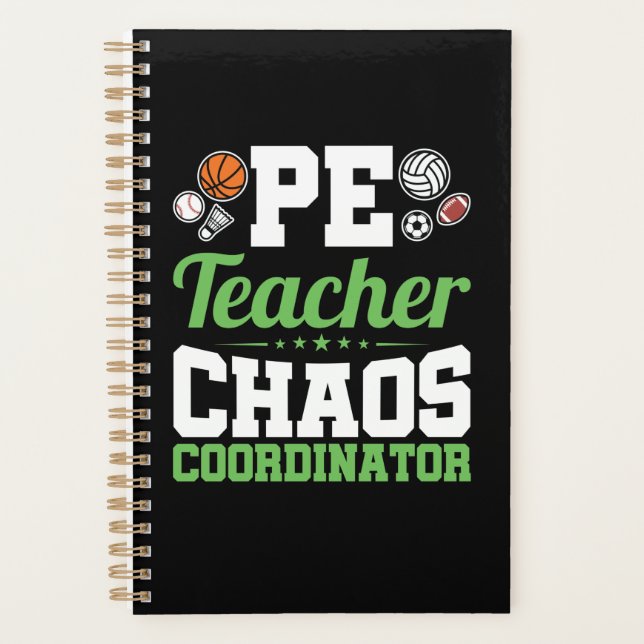 PE Teacher Chaos Coordinator Planner (Front)