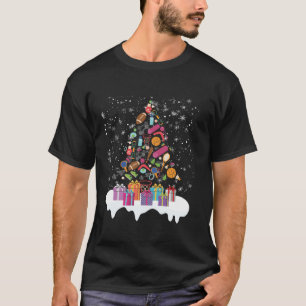 PE Teacher Christmas Tree Physical Education Xmas  T-Shirt