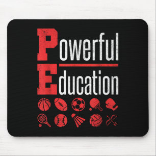 Pe Teacher Gym Physical Education School Motivatio Mouse Mat