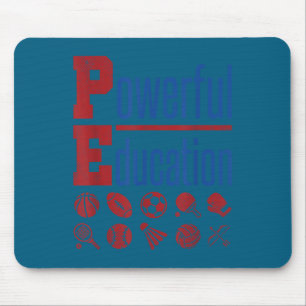 Pe Teacher Gym Physical Education School Motivatio Mouse Mat