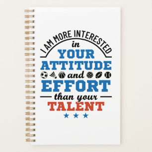 PE Teacher Physical Education Coach Attitude Planner