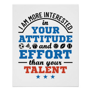 PE Teacher Physical Education Coach Attitude Poster