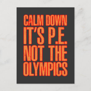 PE Teacher Sport Educator Physical Education Postcard