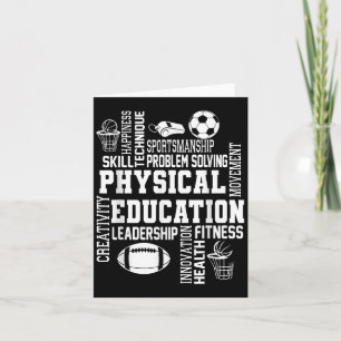 Pe Teacher Team Physical Education Teacher Back To Card