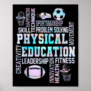 Pe Teacher Team Physical Education Teacher Back To Poster