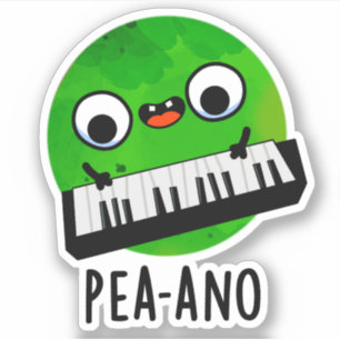 Pea-ano Funny Music Veggie Pea Pun 